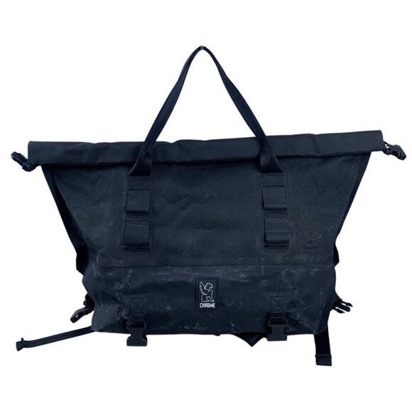 Chrome Industries Roll Down Top Duffle Bag Crossbody Travel Carry On Black